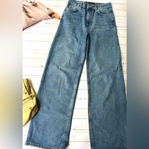 Tailor Made high rise wide leg jeans